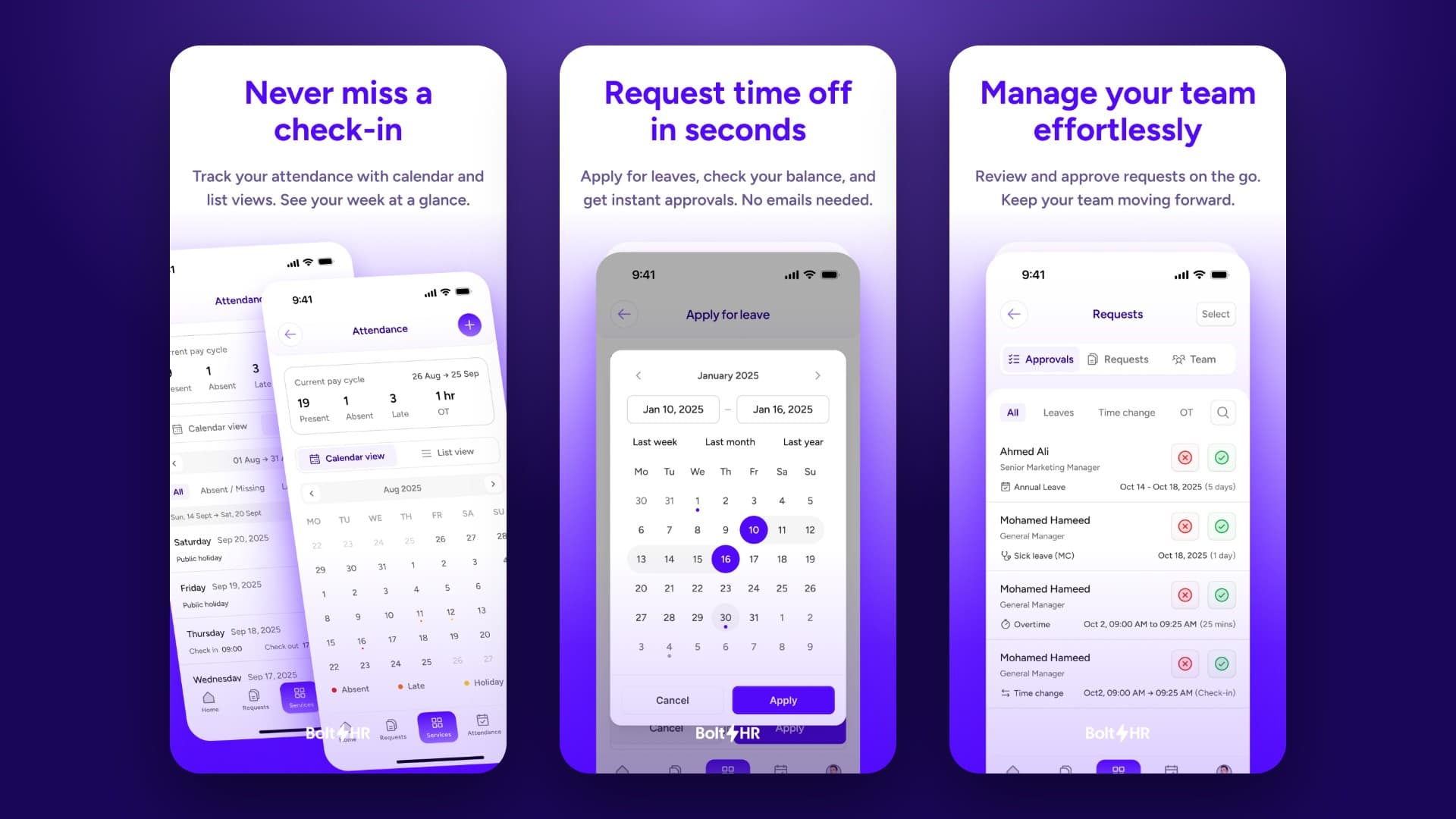 BoltHR — HR & Payroll Platform screenshot 3