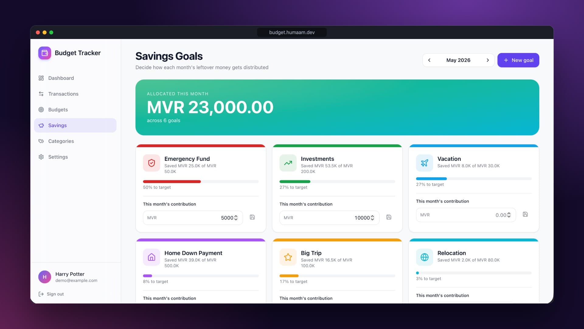 Budget Tracker screenshot 3