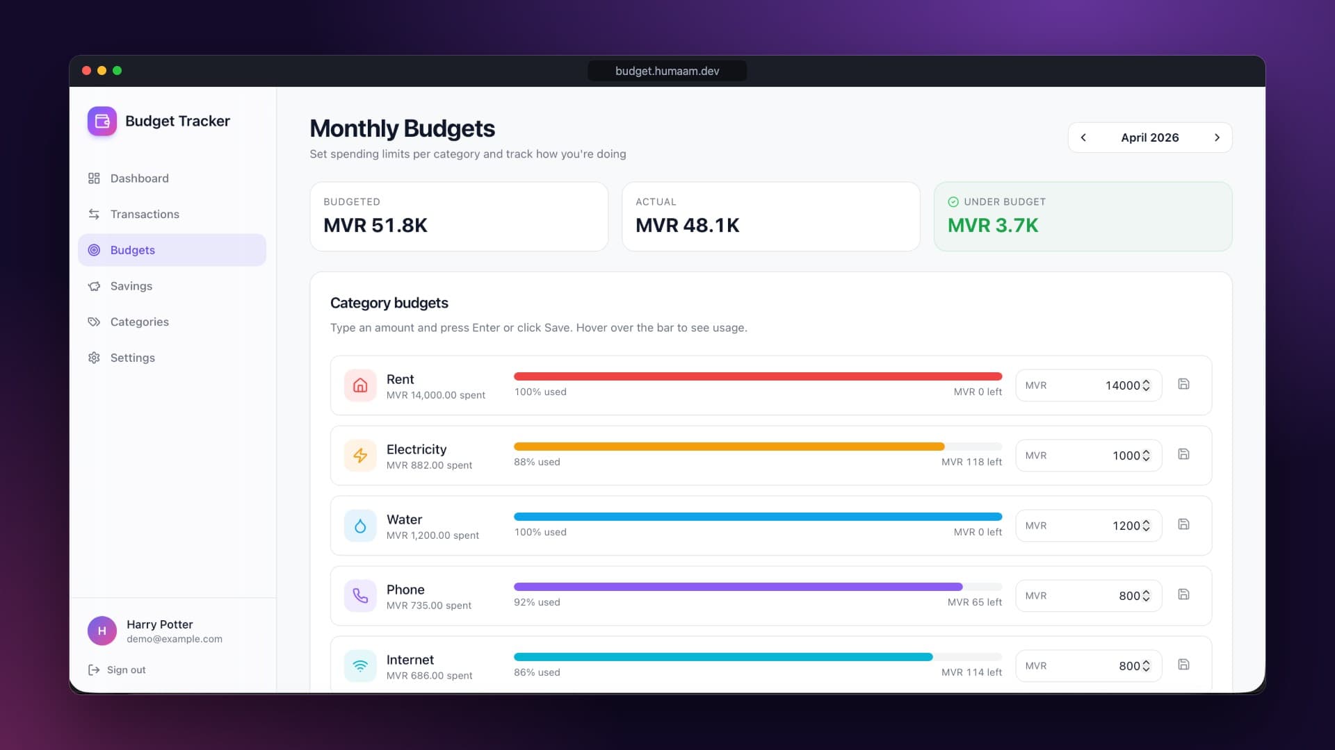 Budget Tracker screenshot 4