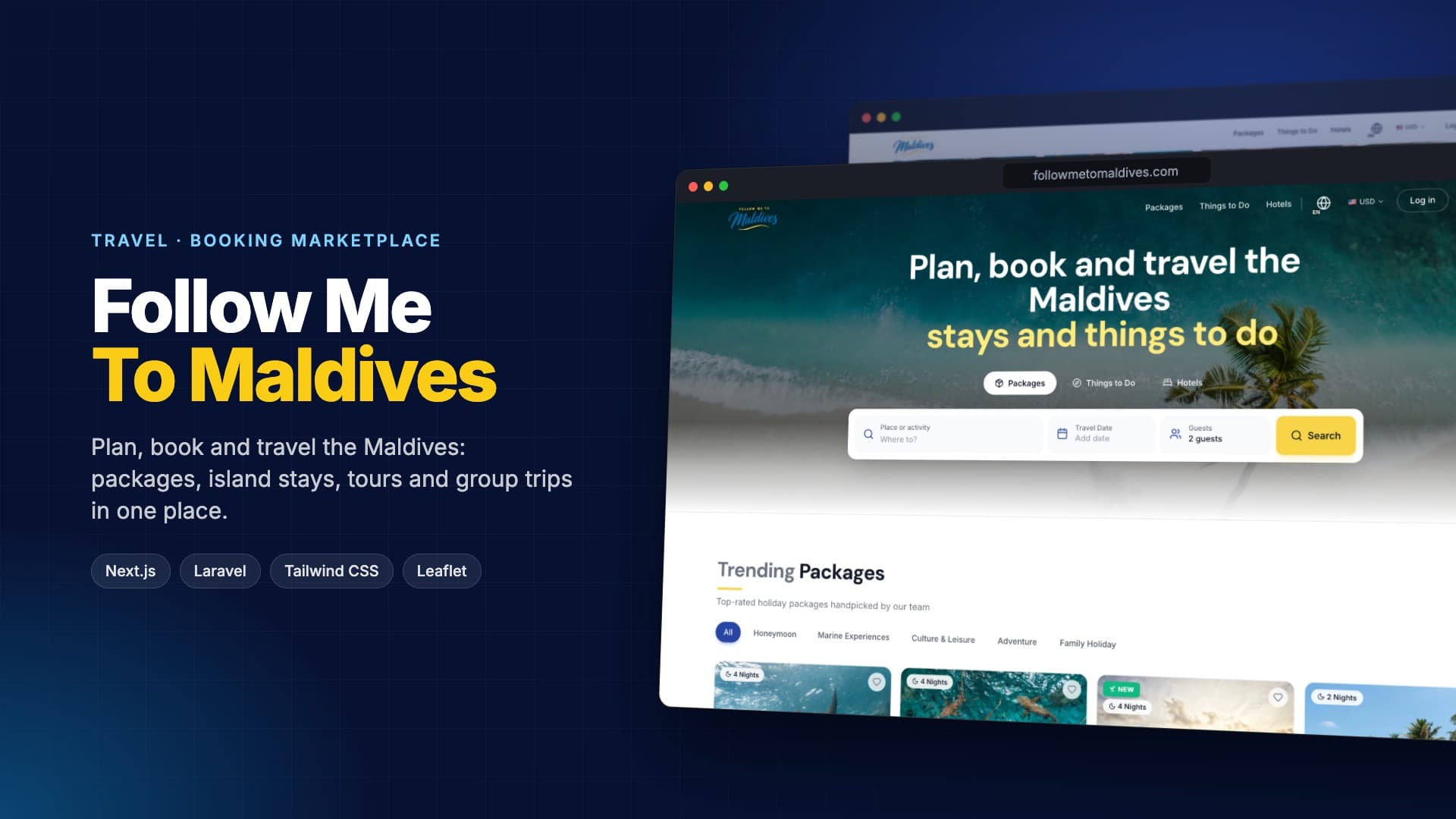 Follow Me To Maldives — Travel Booking Marketplace