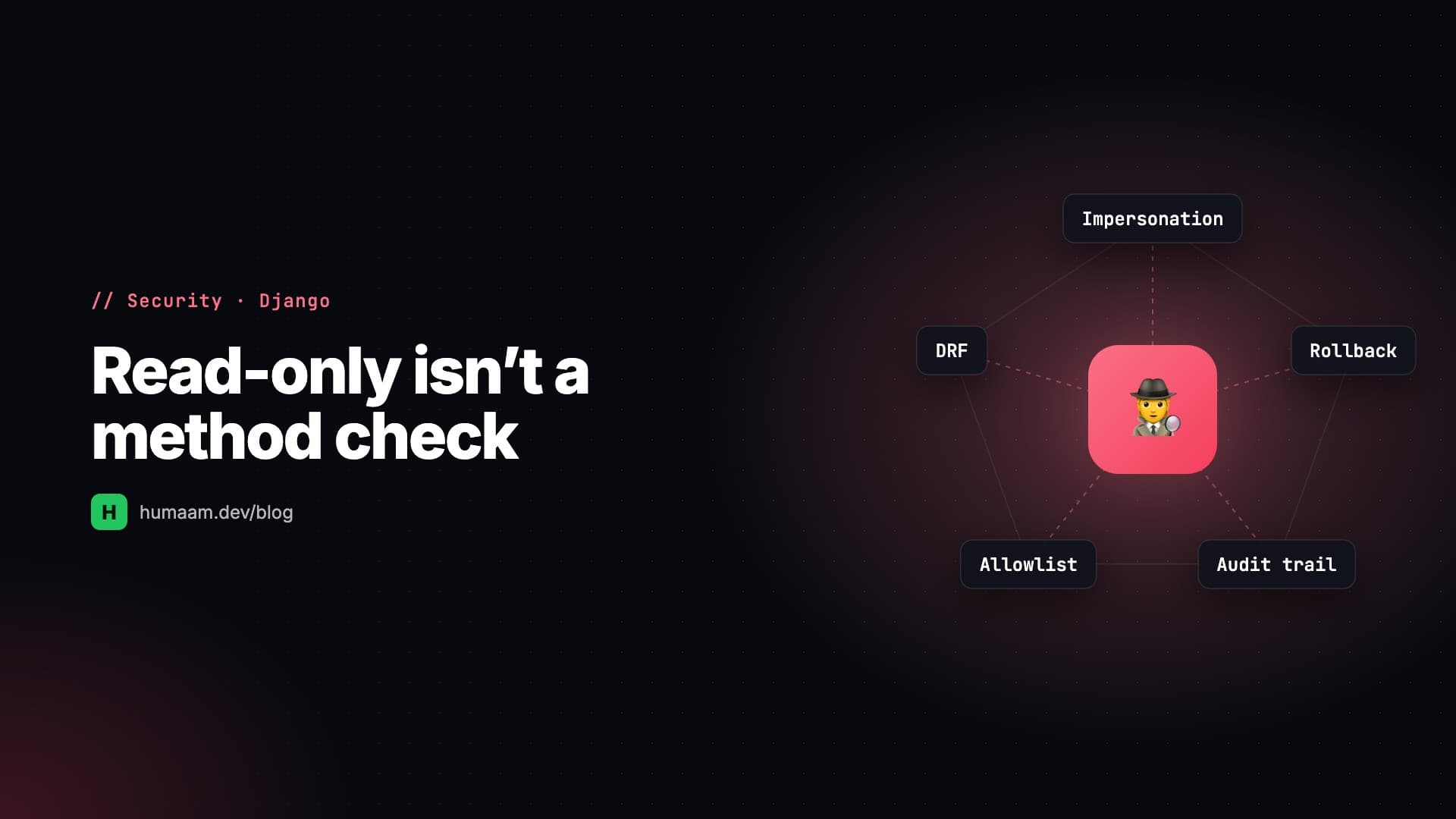 Read-Only Isn't a Method Check: Support Impersonation in Django