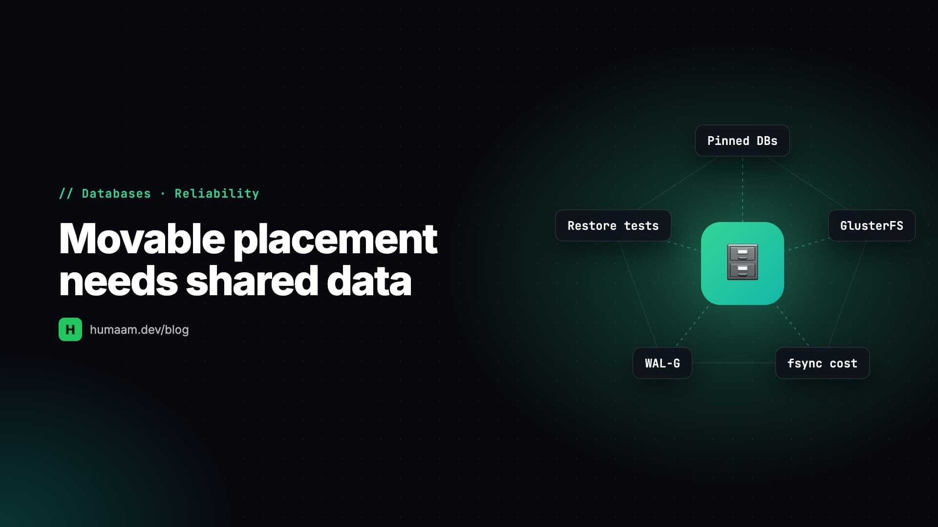 Movable Placement Needs Shared Data: Database Rules for a Swarm Cluster